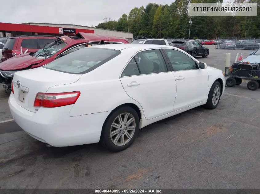 4T1BE46K89U825201 2009 Toyota Camry Se/Le/Xle