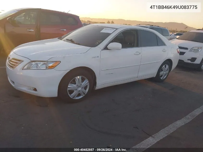 2009 Toyota Camry Hybrid Hybrid VIN: 4T1BB46K49U083775 Lot: 40452857