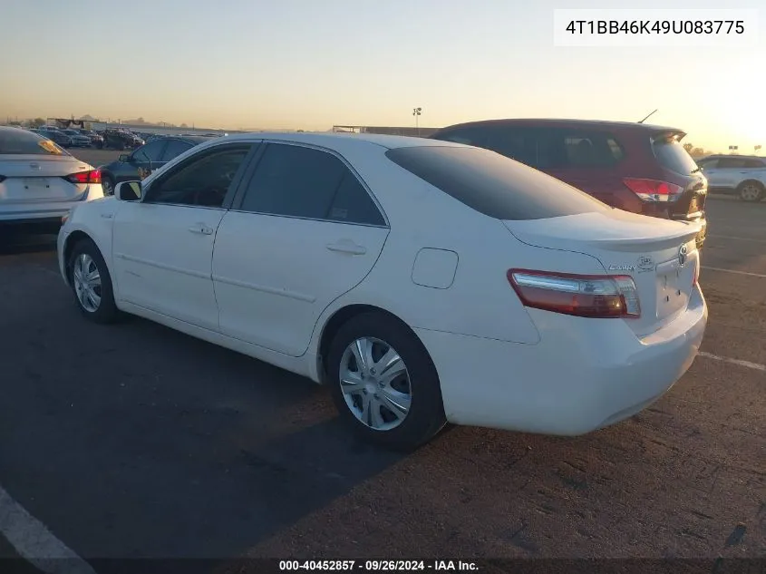 4T1BB46K49U083775 2009 Toyota Camry Hybrid Hybrid