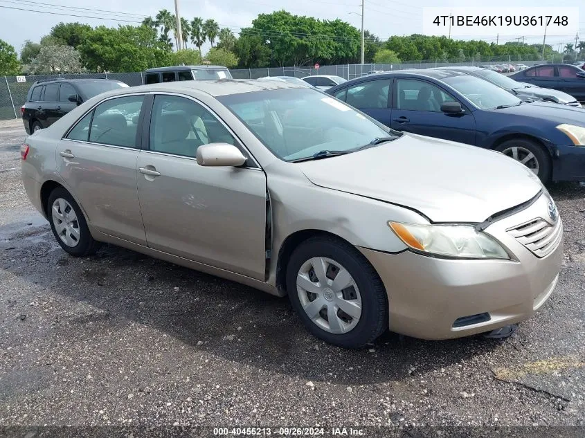 2009 Toyota Camry VIN: 4T1BE46K19U361748 Lot: 40455213