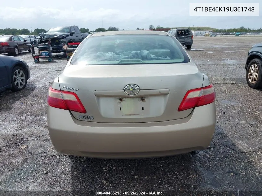 2009 Toyota Camry VIN: 4T1BE46K19U361748 Lot: 40455213