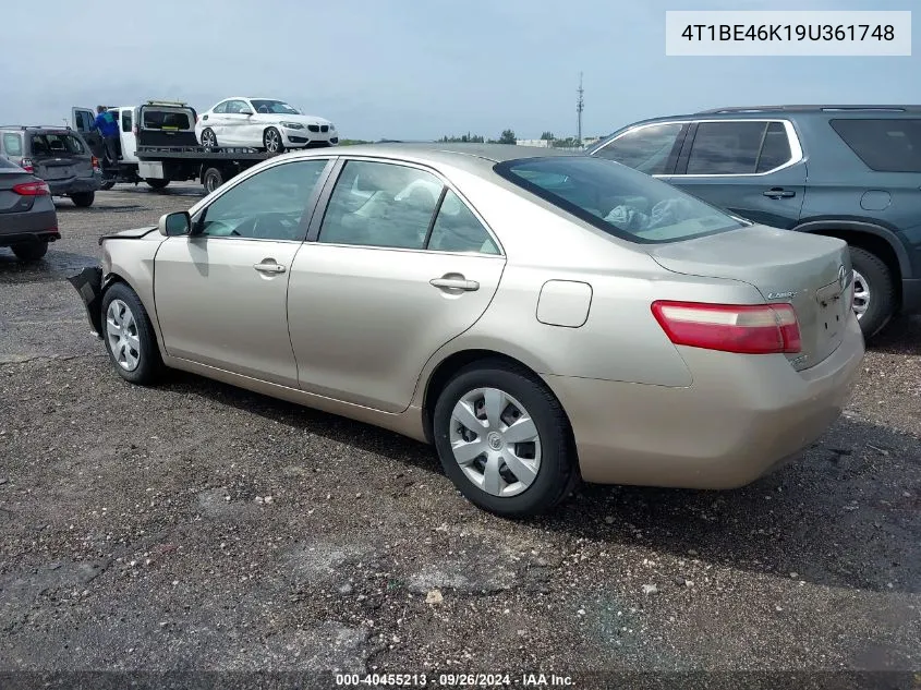 4T1BE46K19U361748 2009 Toyota Camry