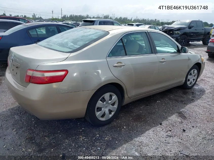 4T1BE46K19U361748 2009 Toyota Camry