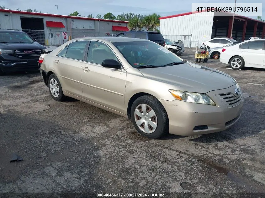 2009 Toyota Camry Le VIN: 4T1BE46K39U796514 Lot: 40456377