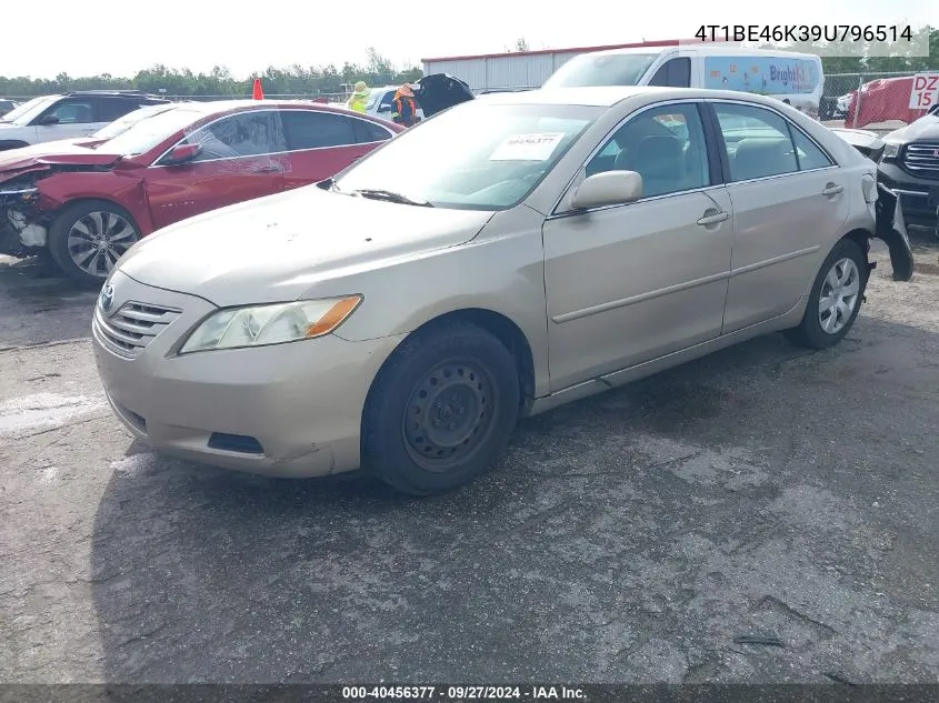 2009 Toyota Camry Le VIN: 4T1BE46K39U796514 Lot: 40456377