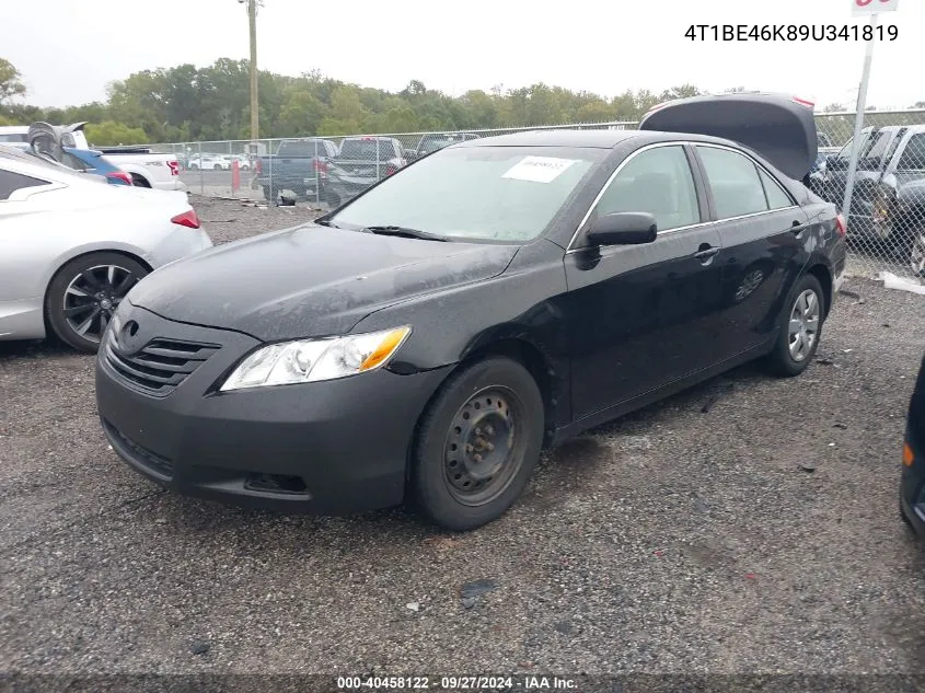 2009 Toyota Camry Le VIN: 4T1BE46K89U341819 Lot: 40458122