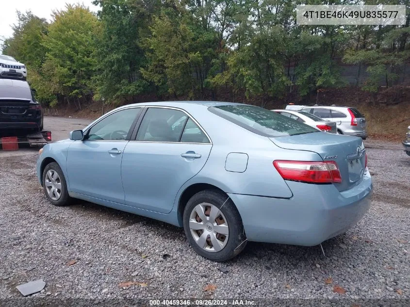 2009 Toyota Camry Le VIN: 4T1BE46K49U835577 Lot: 40459346