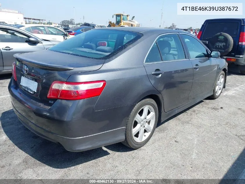 4T1BE46K39U387672 2009 Toyota Camry Se