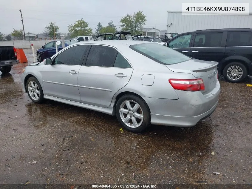 2009 Toyota Camry Se VIN: 4T1BE46KX9U874898 Lot: 40464065