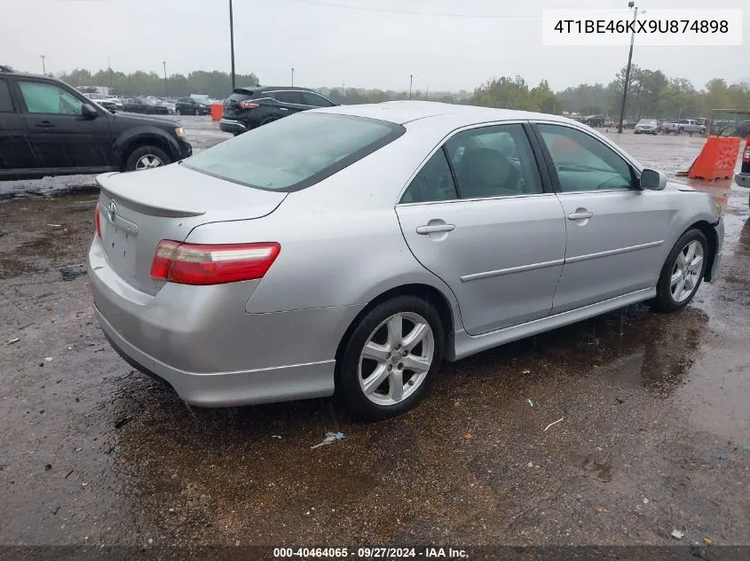 2009 Toyota Camry Se VIN: 4T1BE46KX9U874898 Lot: 40464065