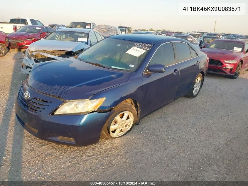 2009 Toyota Camry Le V6 VIN: 4T1BK46KX9U083571 Lot: 40565457