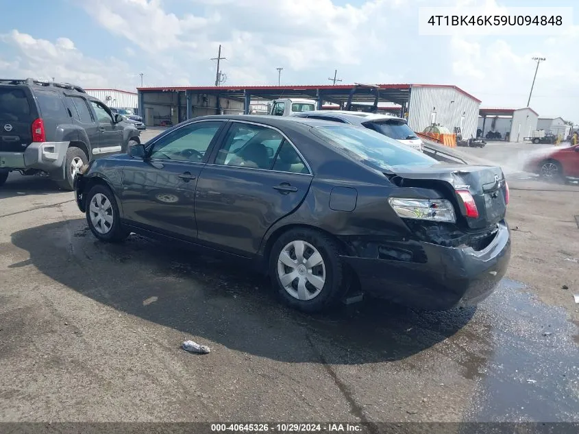 4T1BK46K59U094848 2009 Toyota Camry Le V6