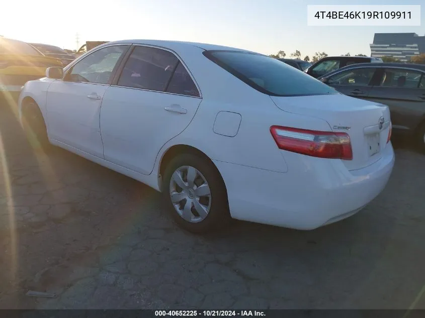 4T4BE46K19R109911 2009 Toyota Camry Le