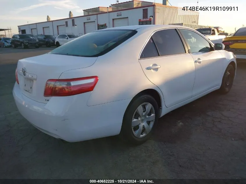 4T4BE46K19R109911 2009 Toyota Camry Le