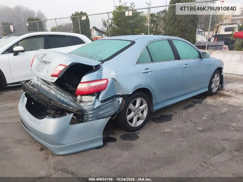 2009 Toyota Camry Se VIN: 4T1BE46K79U910840 Lot: 40654108