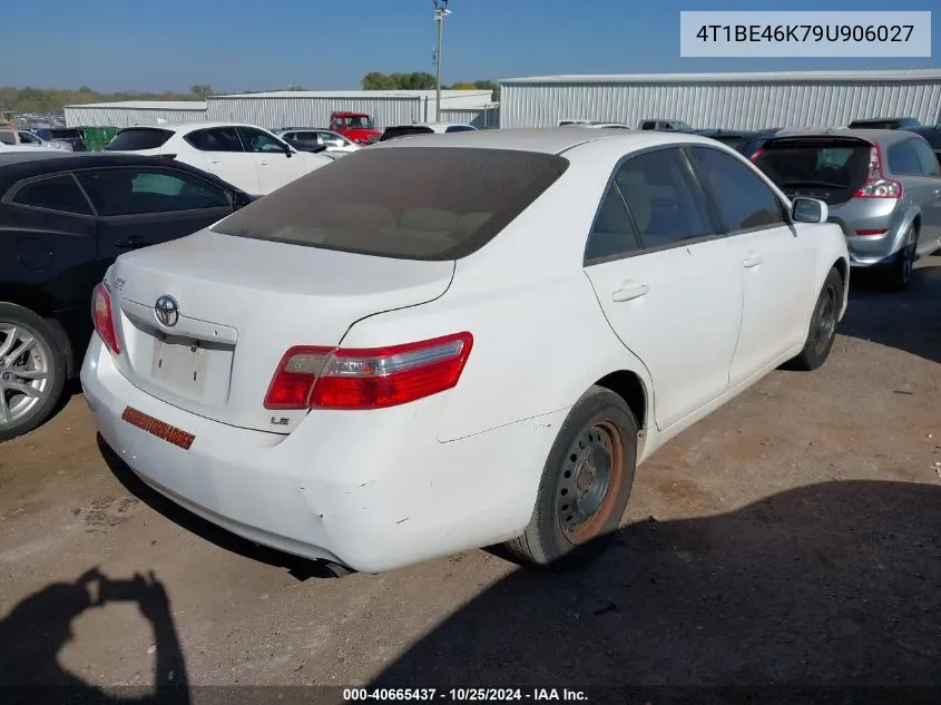 2009 Toyota Camry Le VIN: 4T1BE46K79U906027 Lot: 40665437