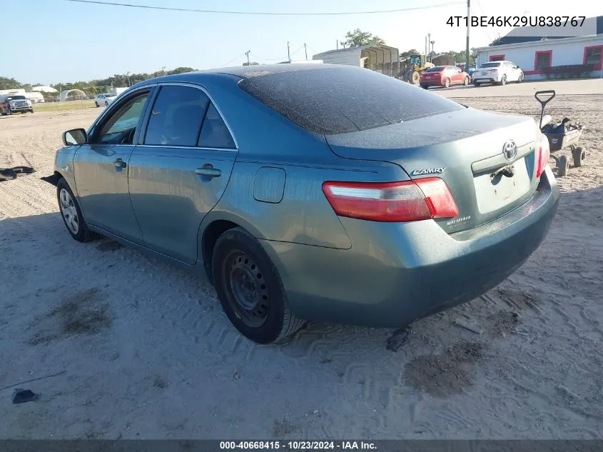 2009 Toyota Camry Le VIN: 4T1BE46K29U838767 Lot: 40668415