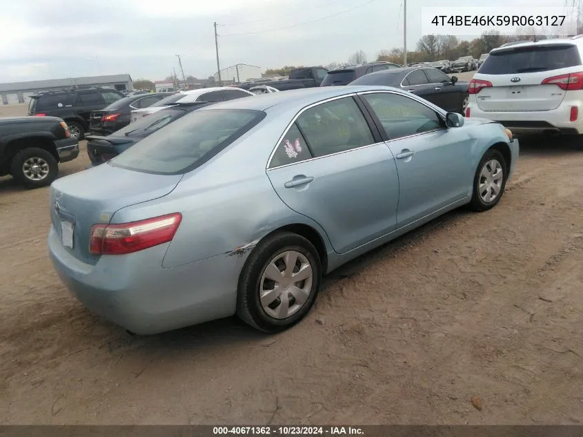 2009 Toyota Camry Le VIN: 4T4BE46K59R063127 Lot: 40671362