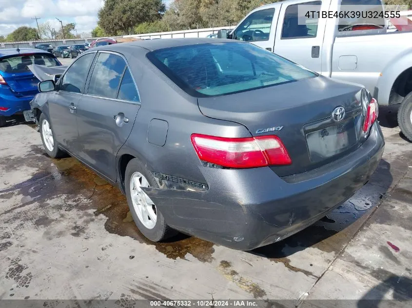 2009 Toyota Camry Le VIN: 4T1BE46K39U324555 Lot: 40675332