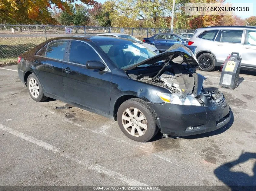 2009 Toyota Camry Xle V6 VIN: 4T1BK46KX9U094358 Lot: 40677500