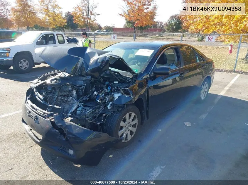 2009 Toyota Camry Xle V6 VIN: 4T1BK46KX9U094358 Lot: 40677500