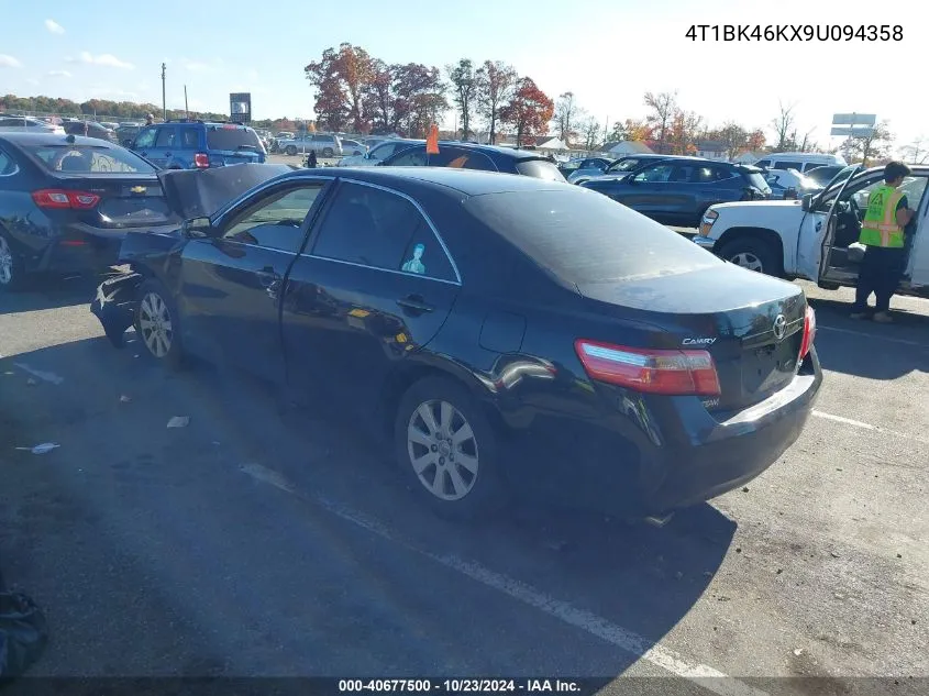 2009 Toyota Camry Xle V6 VIN: 4T1BK46KX9U094358 Lot: 40677500