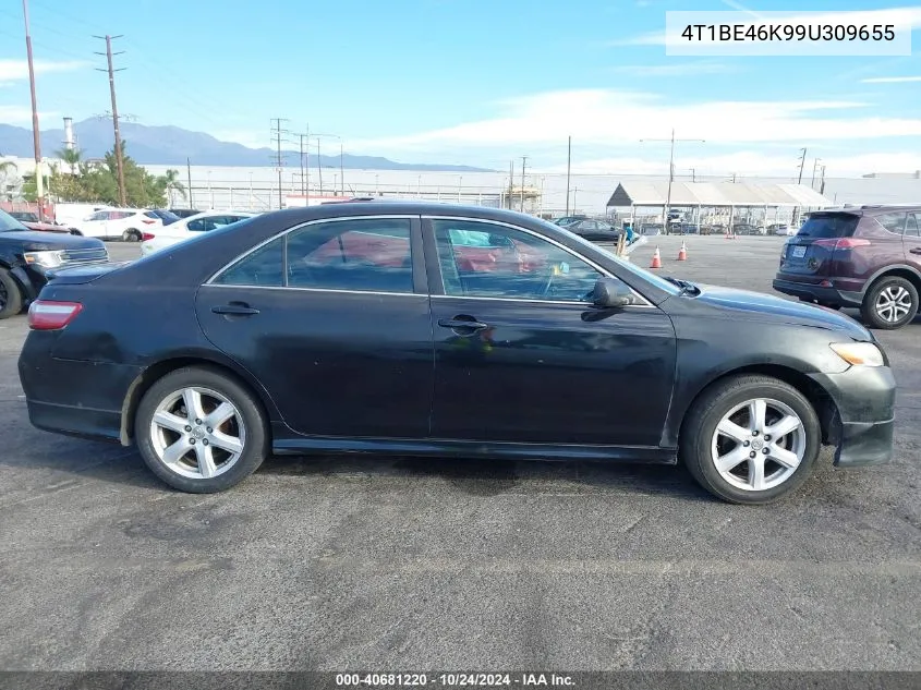 2009 Toyota Camry Se/Le/Xle VIN: 4T1BE46K99U309655 Lot: 40681220