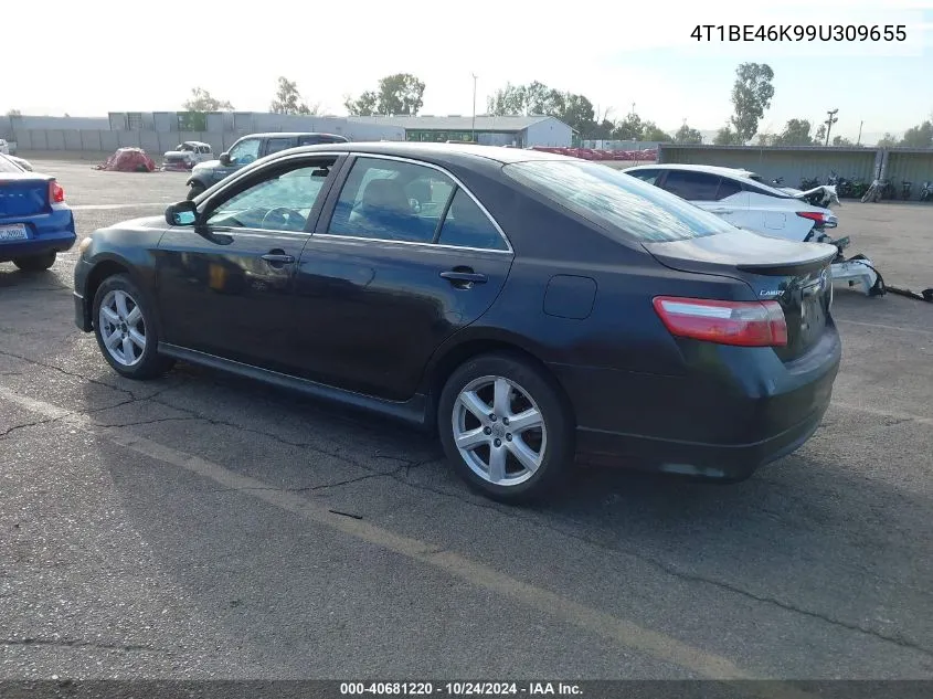 2009 Toyota Camry Se/Le/Xle VIN: 4T1BE46K99U309655 Lot: 40681220