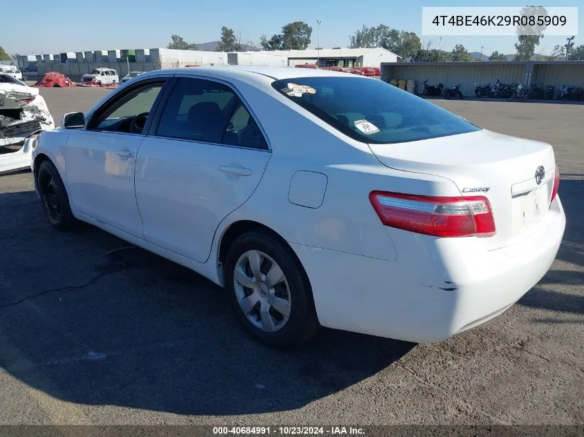 2009 Toyota Camry Le VIN: 4T4BE46K29R085909 Lot: 40684991