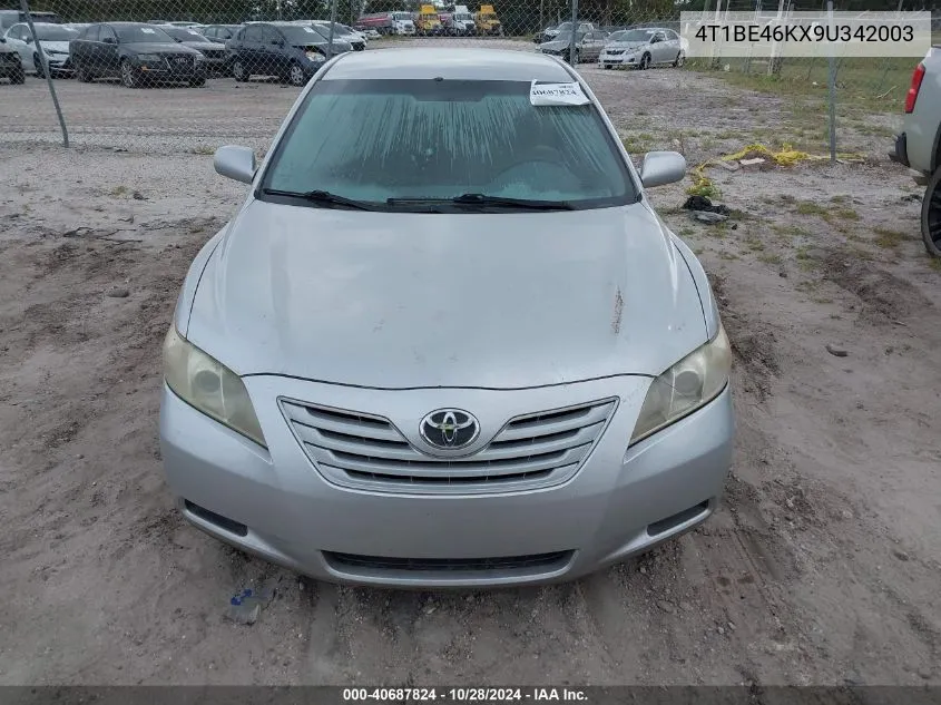 2009 Toyota Camry Se/Le/Xle VIN: 4T1BE46KX9U342003 Lot: 40687824