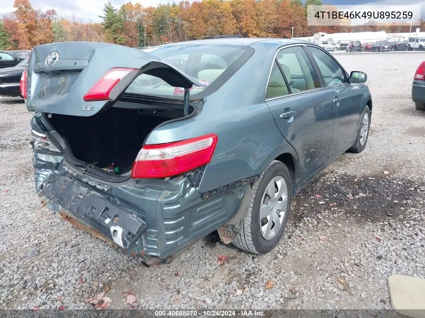 4T1BE46K49U895259 2009 Toyota Camry Le