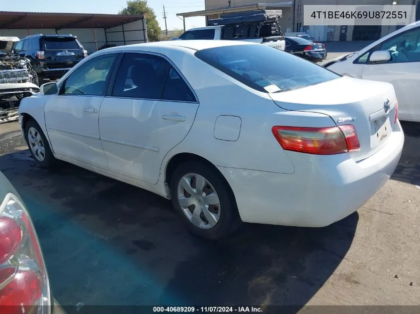 2009 Toyota Camry Le VIN: 4T1BE46K69U872551 Lot: 40689209