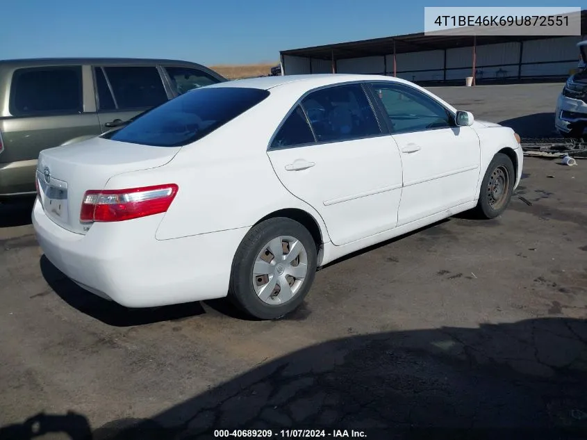 2009 Toyota Camry Le VIN: 4T1BE46K69U872551 Lot: 40689209