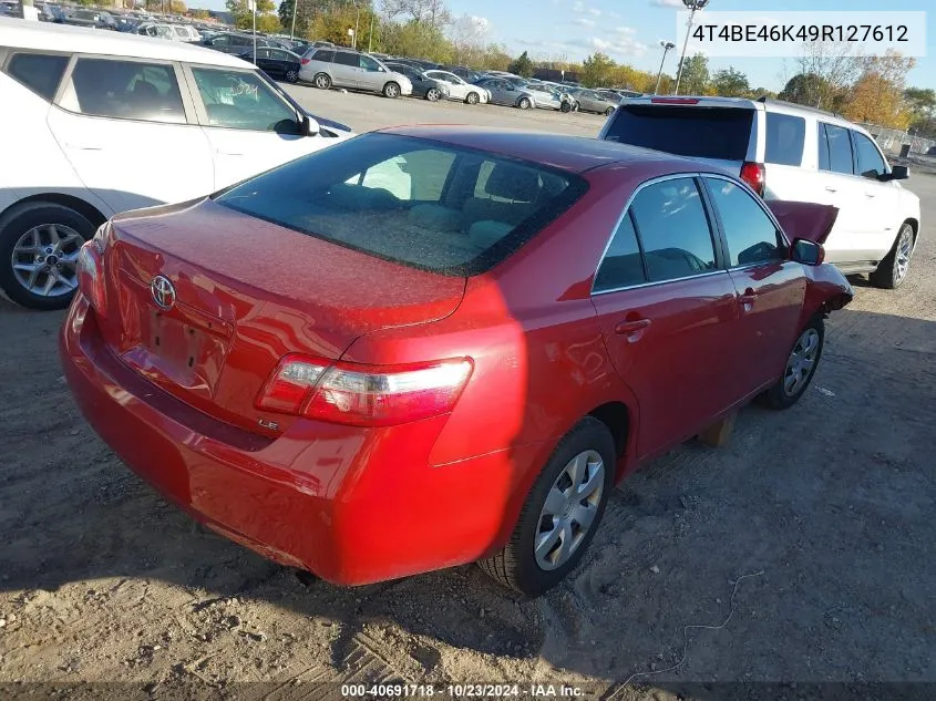 2009 Toyota Camry Le VIN: 4T4BE46K49R127612 Lot: 40691718