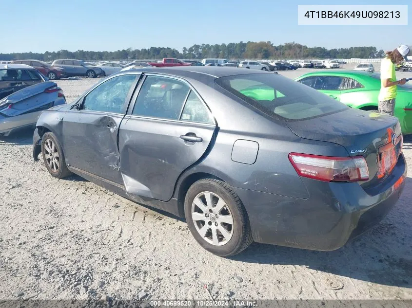 2009 Toyota Camry Hybrid VIN: 4T1BB46K49U098213 Lot: 40699520