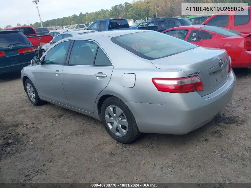 2009 Toyota Camry Le VIN: 4T1BE46K19U268096 Lot: 40708770