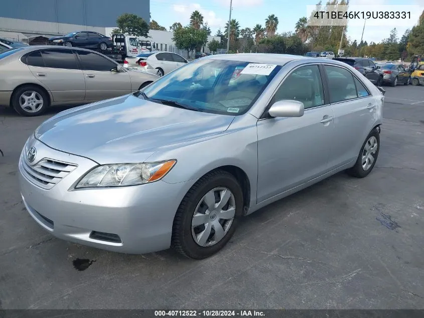 2009 Toyota Camry Le VIN: 4T1BE46K19U383331 Lot: 40712522