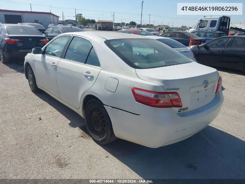 2009 Toyota Camry Le VIN: 4T4BE46K19R062296 Lot: 40714044