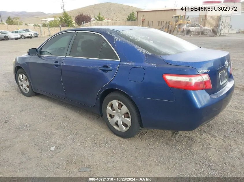 2009 Toyota Camry Le VIN: 4T1BE46K89U302972 Lot: 40721310