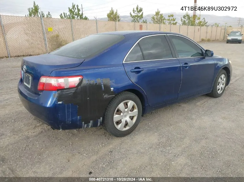 2009 Toyota Camry Le VIN: 4T1BE46K89U302972 Lot: 40721310