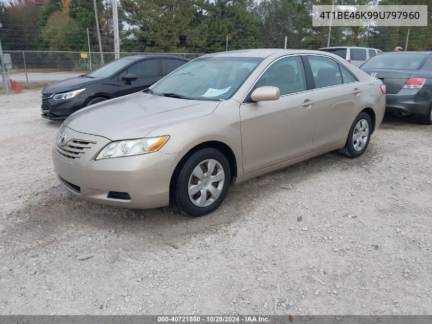 2009 Toyota Camry Le VIN: 4T1BE46K99U797960 Lot: 40721550