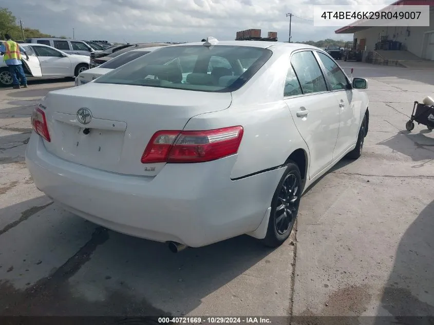 2009 Toyota Camry VIN: 4T4BE46K29R049007 Lot: 40721669