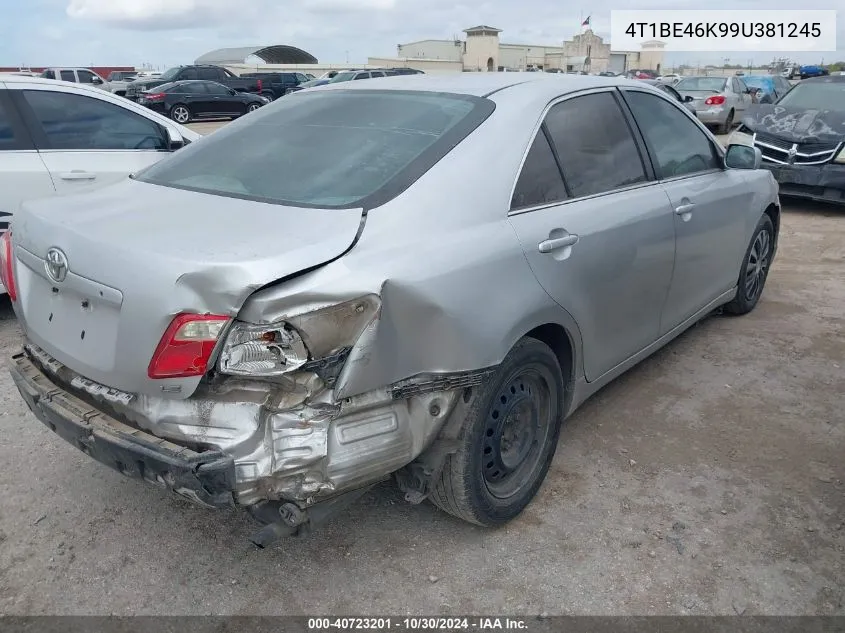 4T1BE46K99U381245 2009 Toyota Camry Le