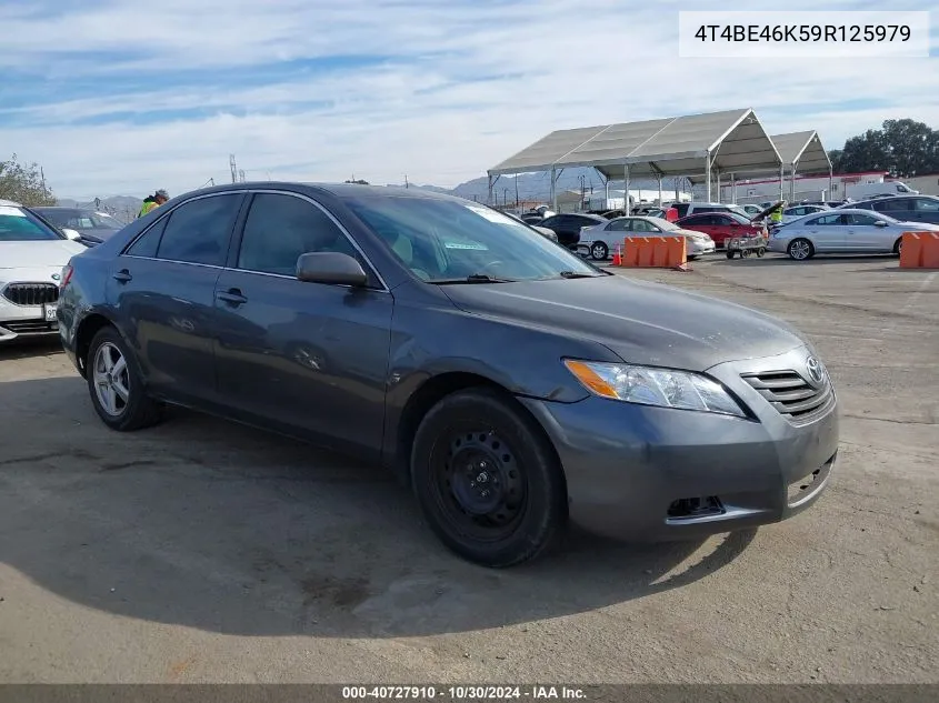 2009 Toyota Camry Le VIN: 4T4BE46K59R125979 Lot: 40727910