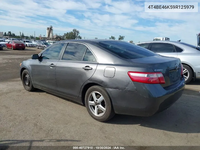 2009 Toyota Camry Le VIN: 4T4BE46K59R125979 Lot: 40727910