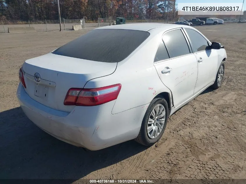 2009 Toyota Camry VIN: 4T1BE46K89U808317 Lot: 40736168