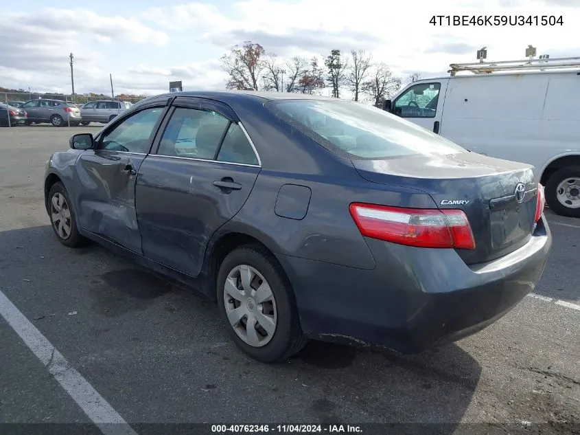 2009 Toyota Camry Le VIN: 4T1BE46K59U341504 Lot: 40762346