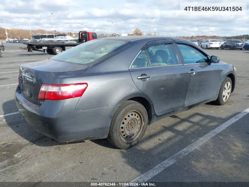 2009 Toyota Camry Le VIN: 4T1BE46K59U341504 Lot: 40762346