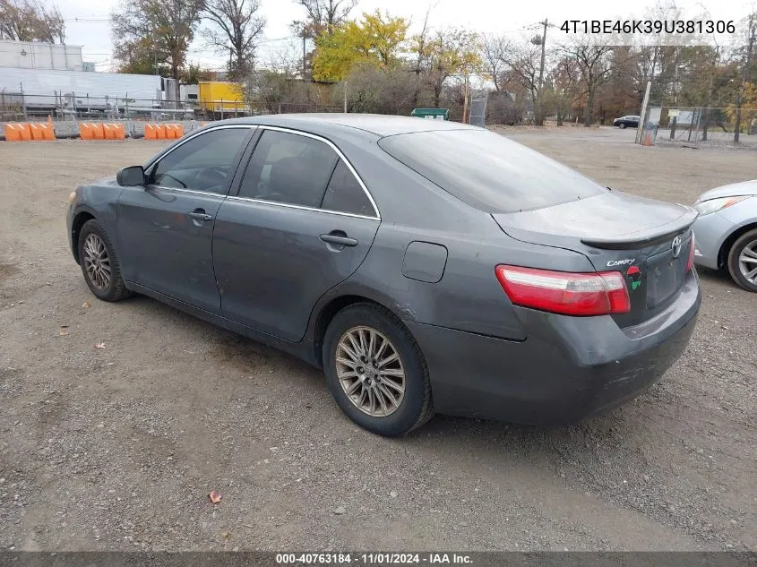 2009 Toyota Camry Le VIN: 4T1BE46K39U381306 Lot: 40763184