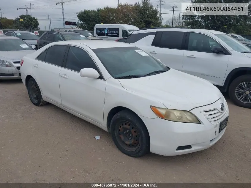 4T1BE46K69U864451 2009 Toyota Camry Le